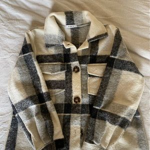 Stripped wool jacket